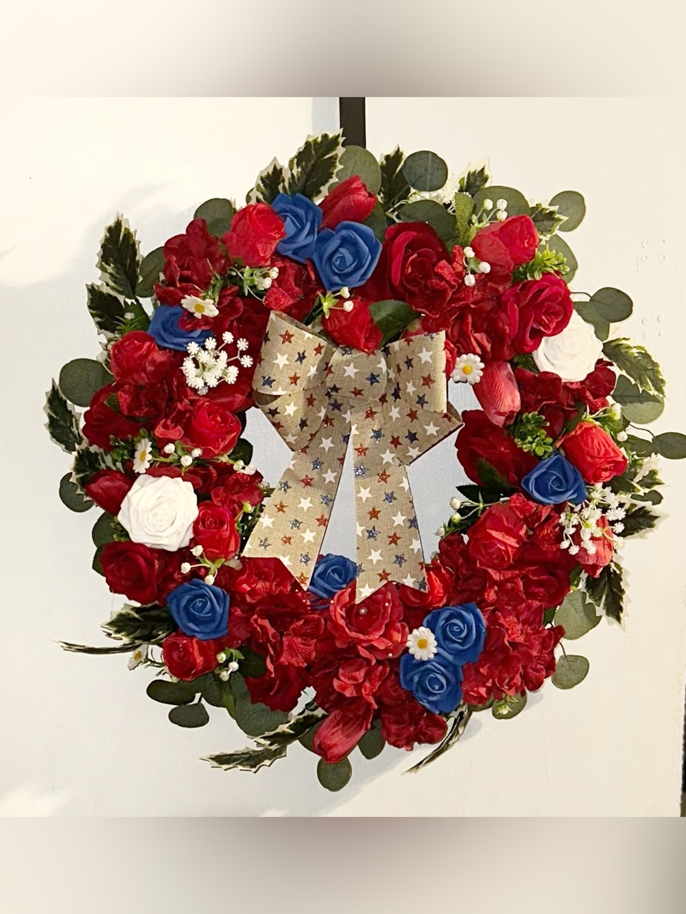 4th of July Wreath Indoor/Outdoor USA Theme 21” NEW
